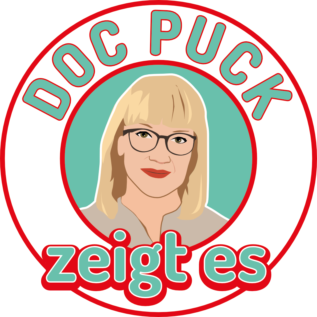 Doc Puck zeigt es – Logo