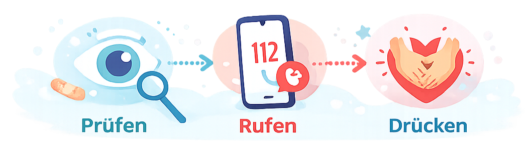 Illustration zu Notruf und Helfen